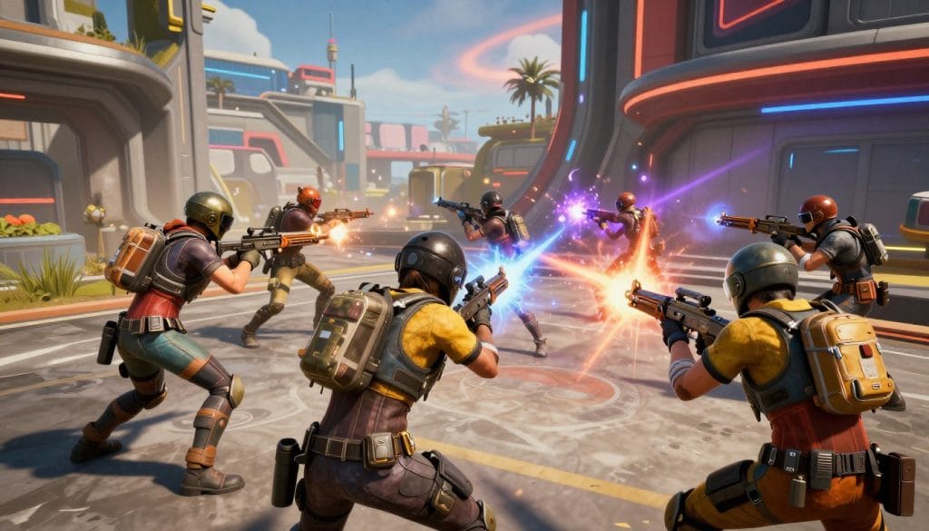 Apex Legends battle royale gameplay with hero characters