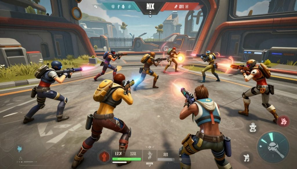 Apex Legends showing character abilities and team-based battle royale action