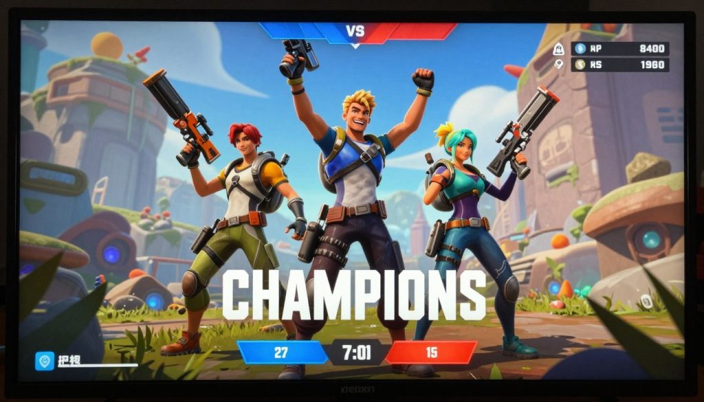 Apex Legends victory screen showing winning squad celebration