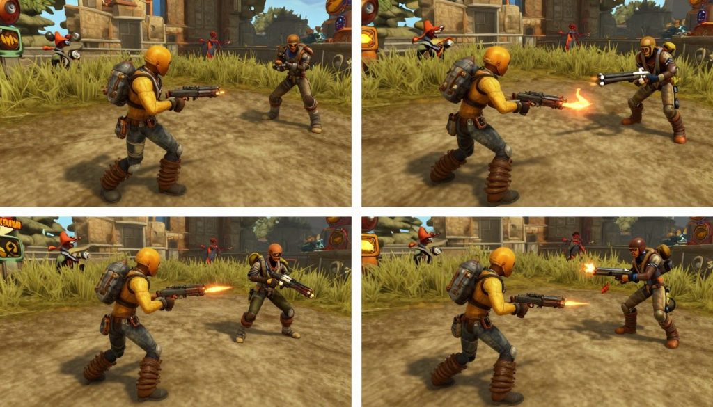 Borderlands 2 game review showing four-player cooperative gameplay with different character classes