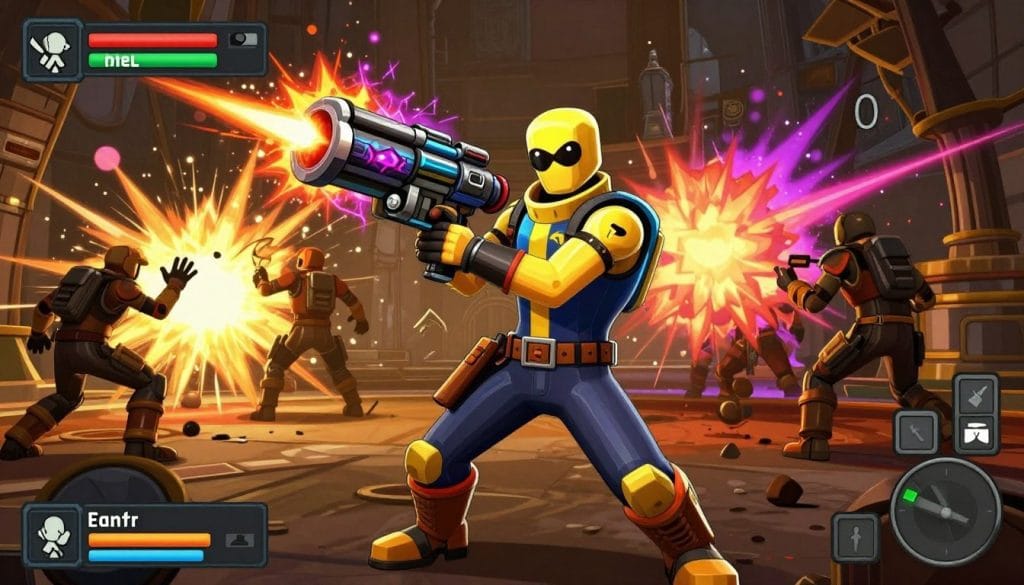 Borderlands 2 showing cel-shaded art style with characters and explosive combat