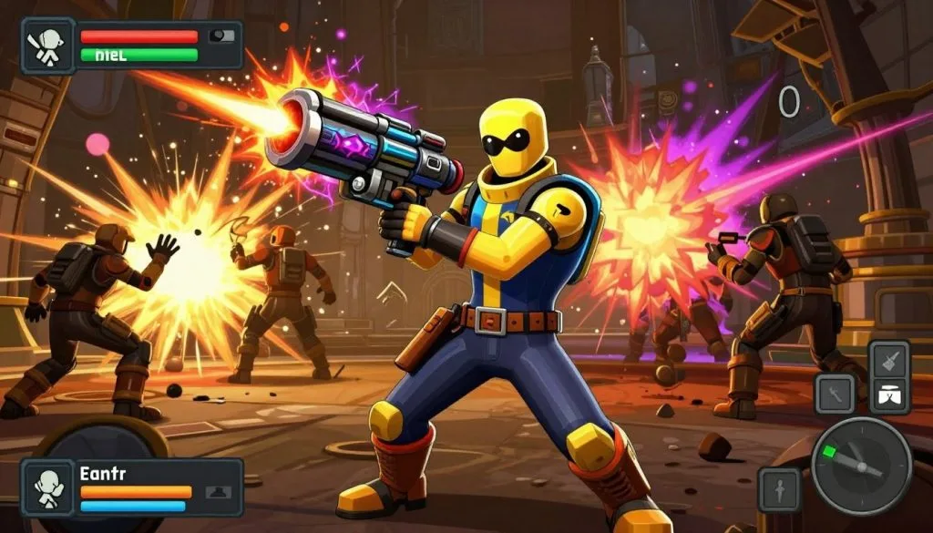 Borderlands 2 showing cel-shaded art style with characters and explosive combat