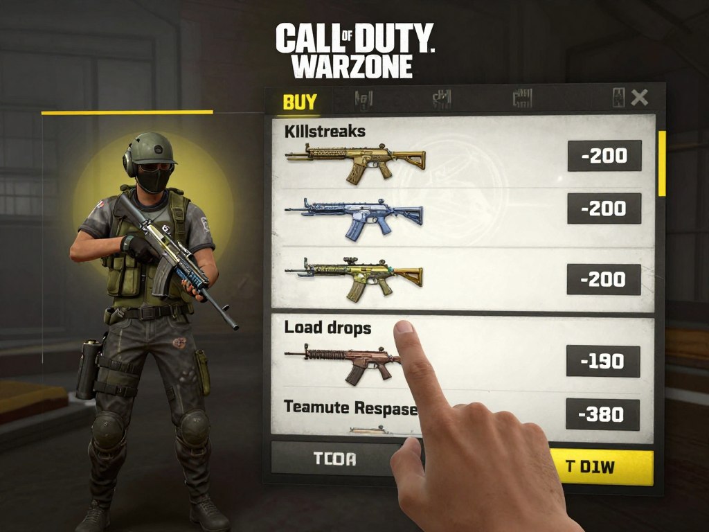 Call of Duty: Warzone Buy Station interface