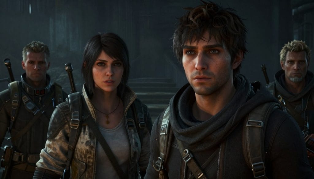 Cinematic moment from Warframe's story quest for Warframe game review