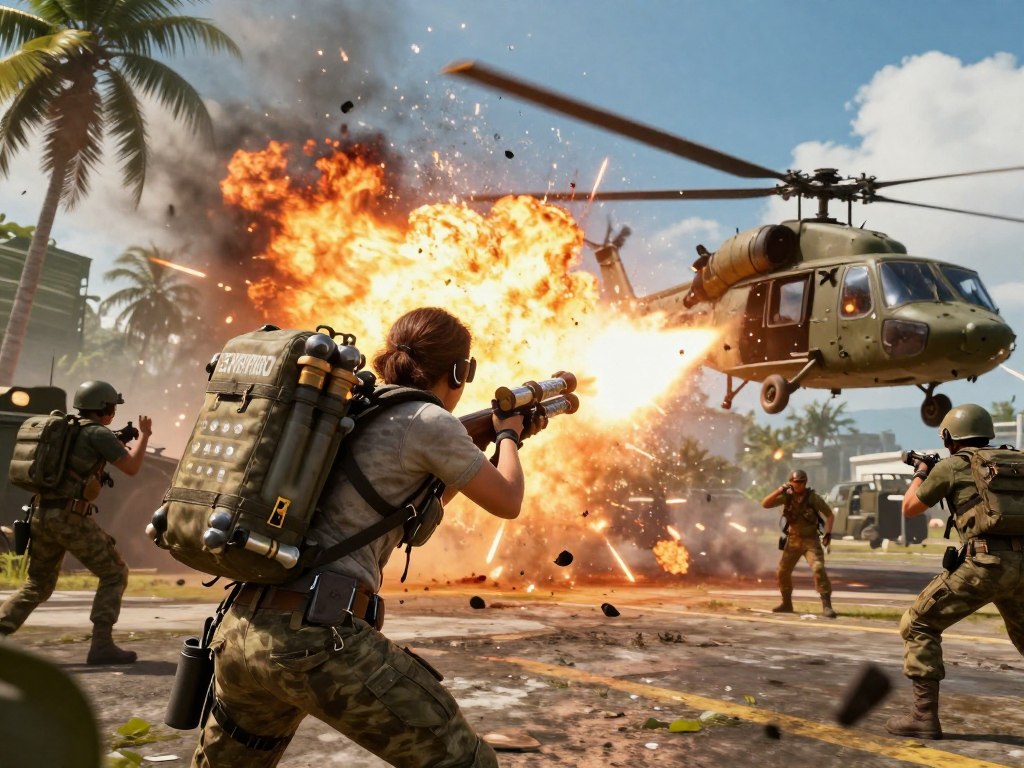 Combat scene showing Supremo backpack in action in Far Cry 6 game review