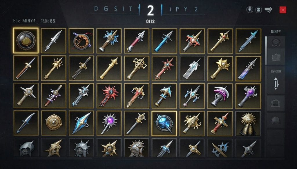 Destiny 2 game review showing exotic weapons and gear