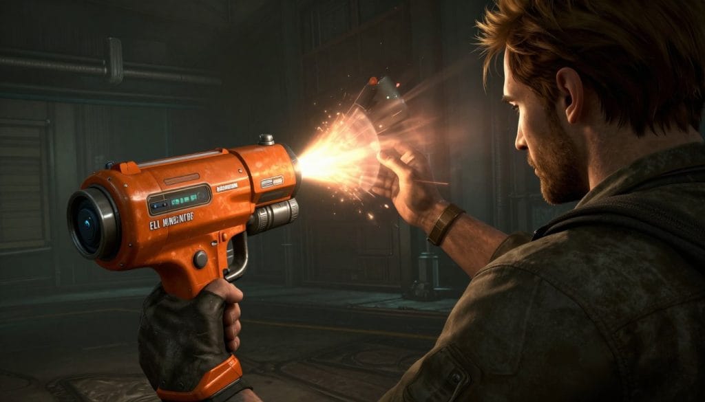 Gordon Freeman wielding the iconic Gravity Gun in Half-Life 2