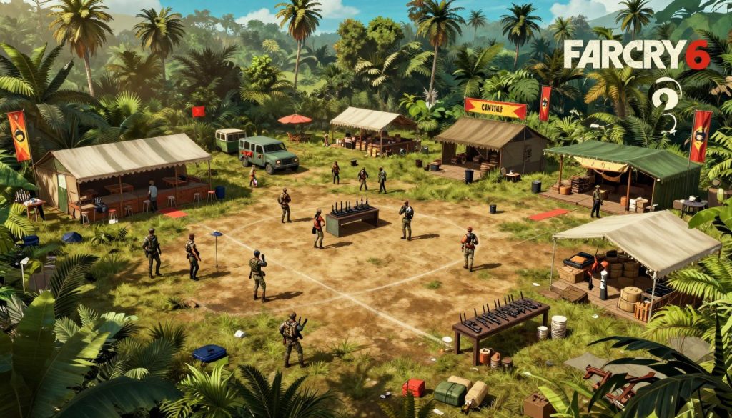 Guerrilla camp upgrades in Far Cry 6 game review