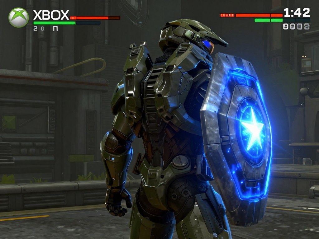 Halo Combat Evolved shield recharge system in action