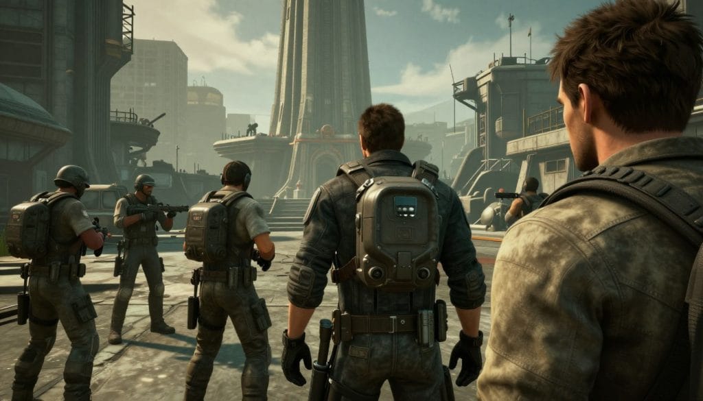 Iconic scene from Half-Life 2 showing Gordon Freeman with resistance fighters for our review conclusion