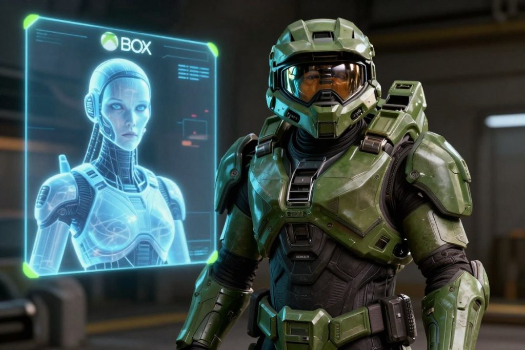Master Chief and Cortana in Halo Combat Evolved