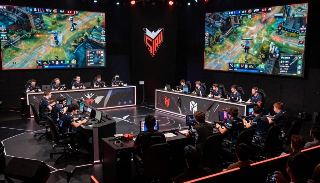 Rainbow Six Siege esports event showing professional teams competing on stage