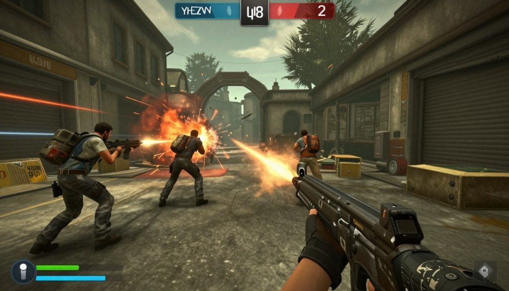 Screenshot showing Half-Life 2 with modern visual enhancements for this review