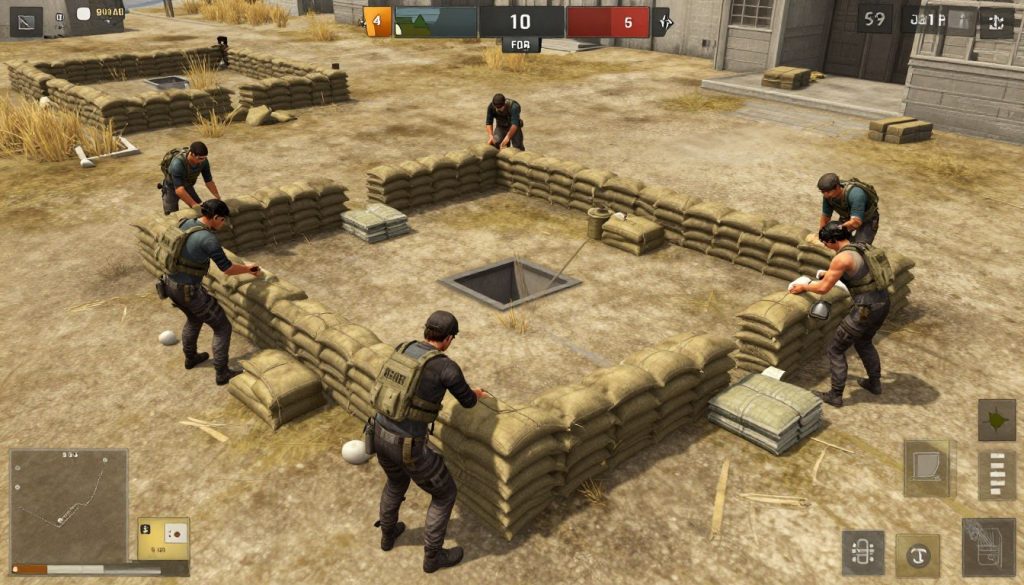 Squad game review showing FOB construction