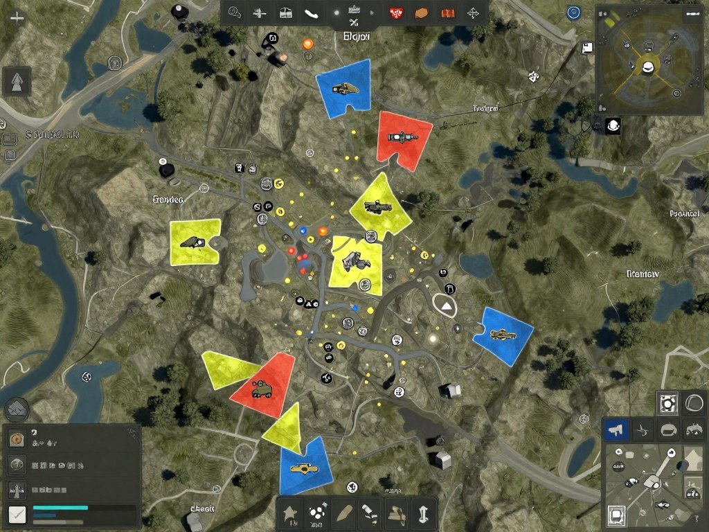 Squad game review showing large-scale map