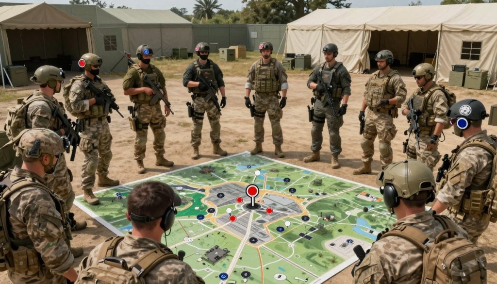 Squad game review showing players using voice communication