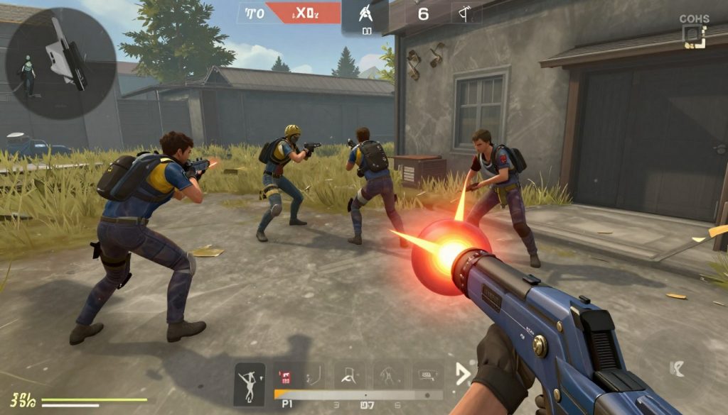 VALORANT post-plant situation with the spike planted and players defending