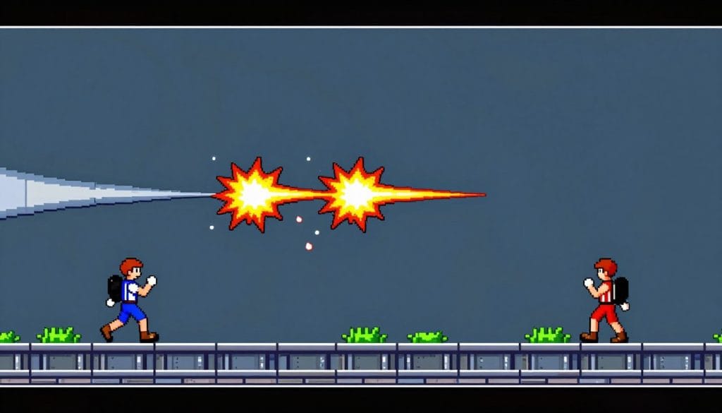 contra arcade run and gun gameplay