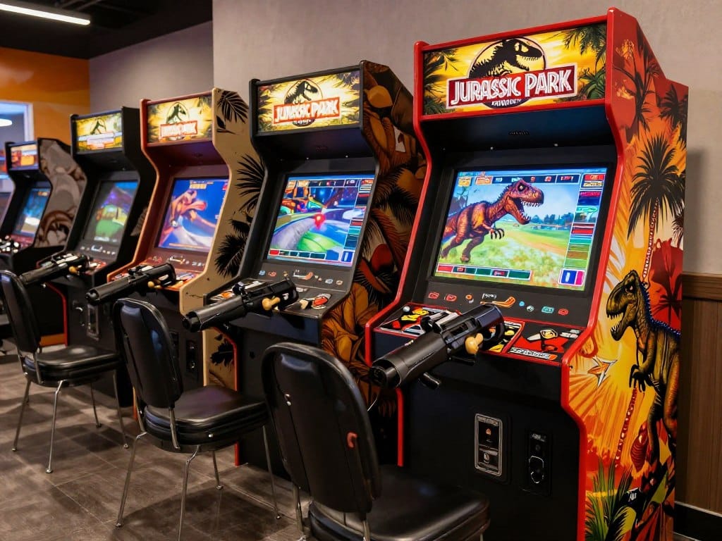 jurassic park arcade shooter