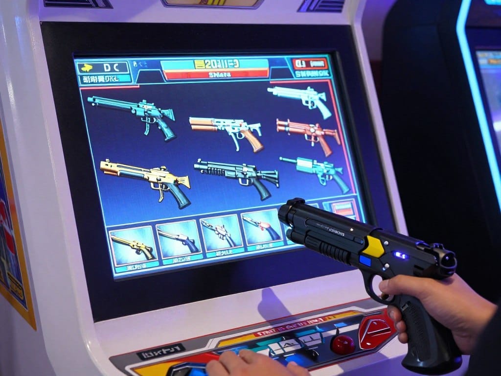 time crisis 3 arcade with multiple weapons